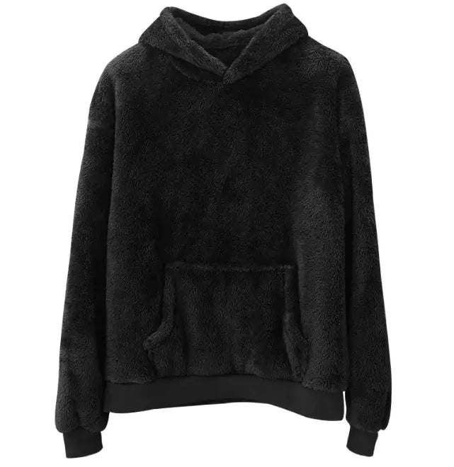 Double-sided Velvet Hooded Sweater