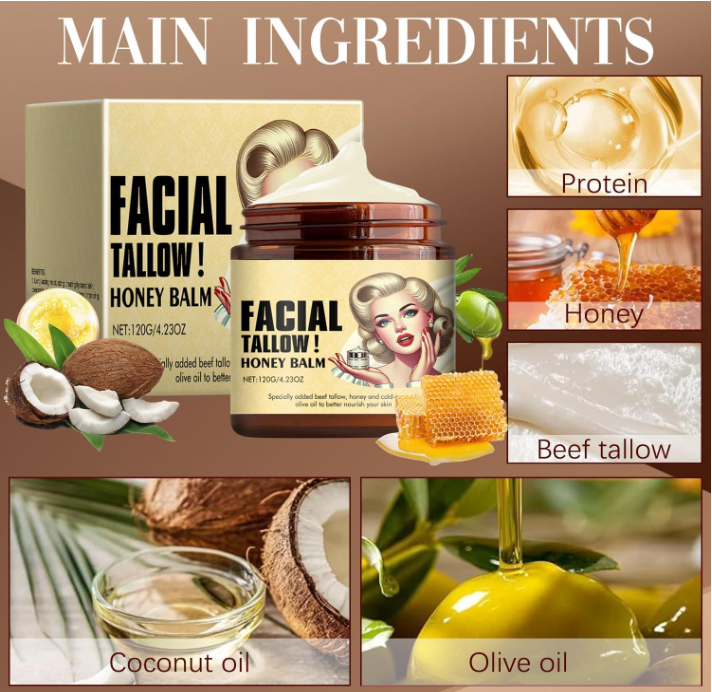 Tallow & Honey Facial Balm