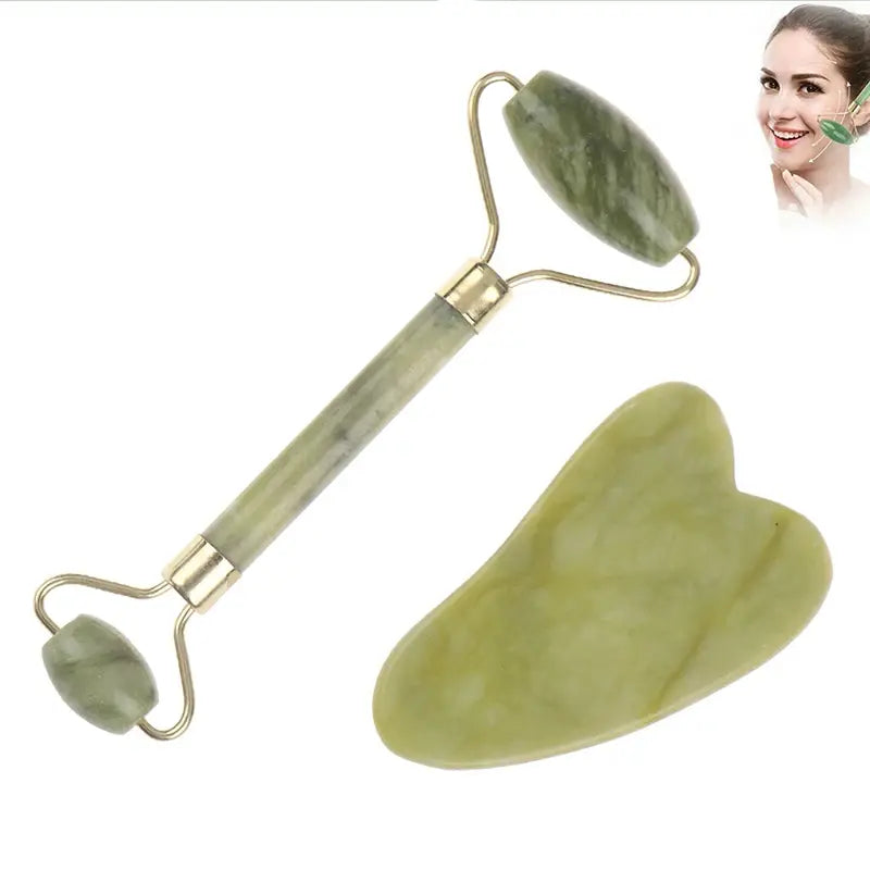 Rose Jade Roller and Gua Sha Board